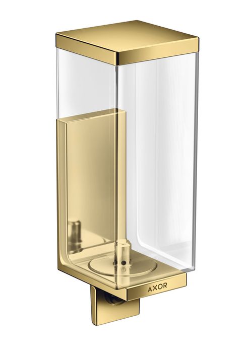 AXOR-HG-AXOR-Universal-Rectangular-Lotionspender-Polished-Gold-Optic-42610990 gallery number 1